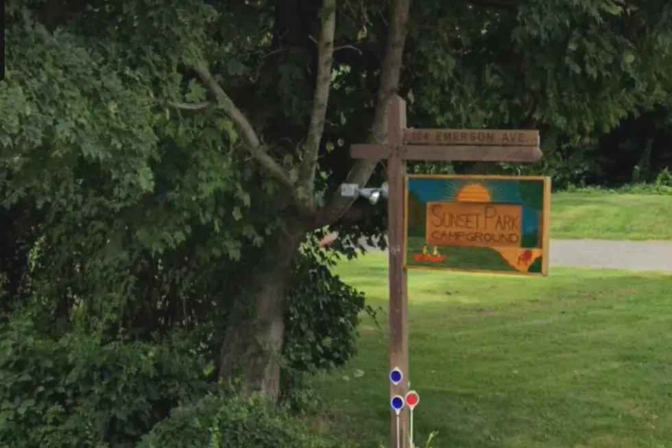 Camper Falls on Man Making Repairs at Hampstead, New Hampshire, Campground